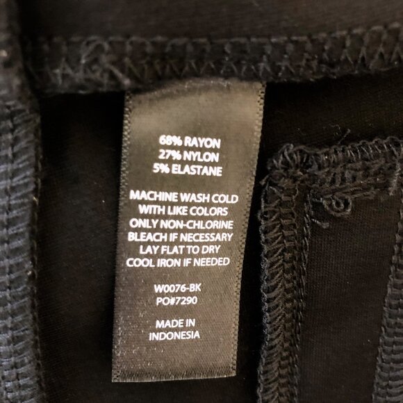 Betabrand Dress Pant Yoga Pants - Straight-Leg - Black / Small / Regular - Picture 7 of 7